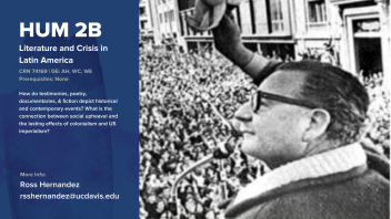 HUM 2B Literature and Crisis in Latin America