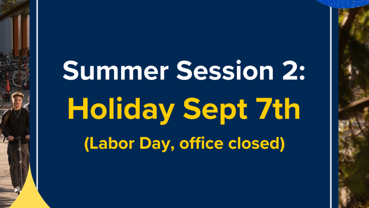 Text announcement about a holiday on September 7th, with seasonal decorations.